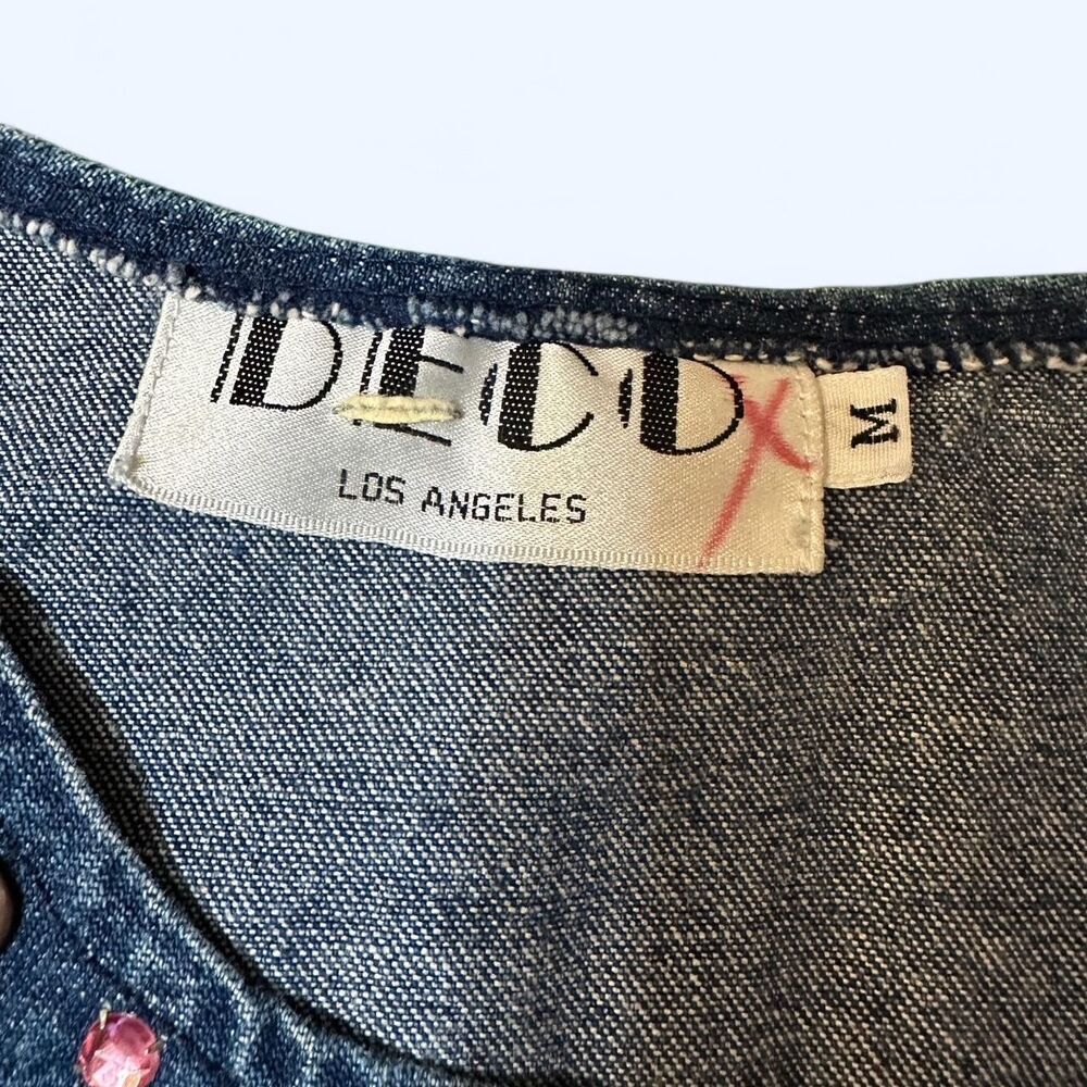 Vintage Studded Denim Tank Top - DECO LA - M - Picture 4 of 5
